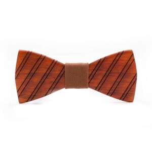 Wood Bow Tie Sunset tan