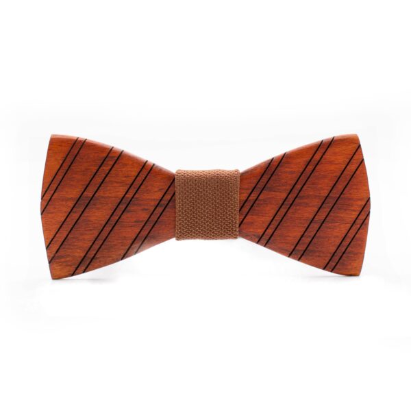 Wood Bow Tie Sunset tan