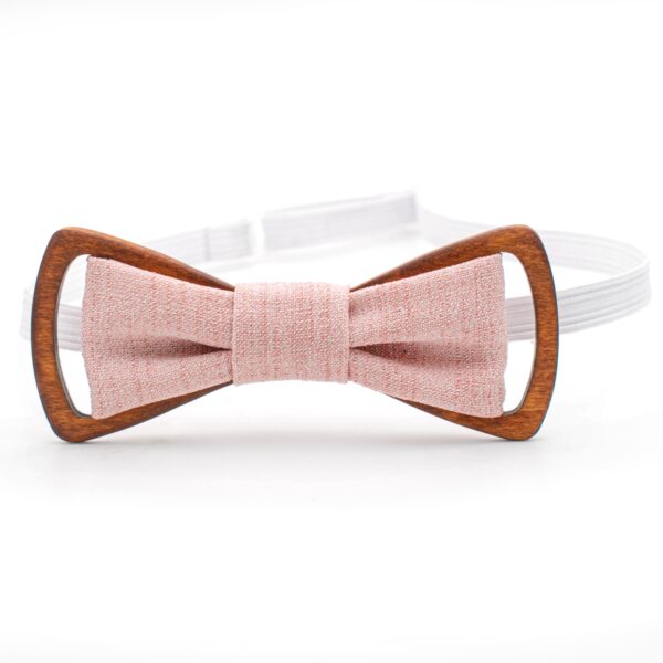 Wooden Bow Tie Peachy