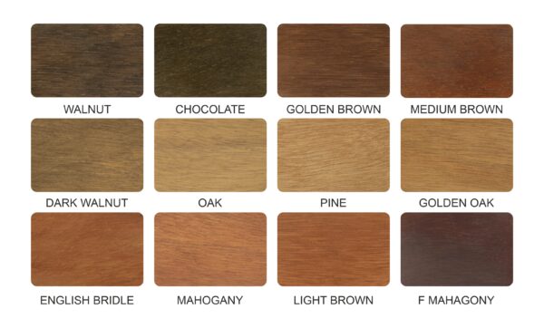 wood color swatch chart