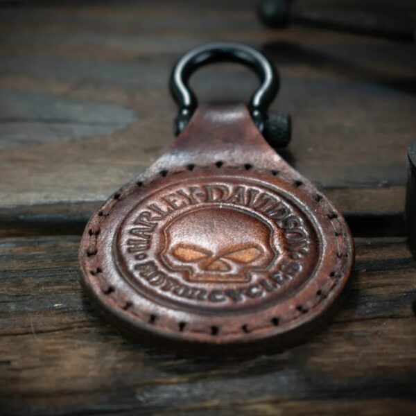 harley leather key chain