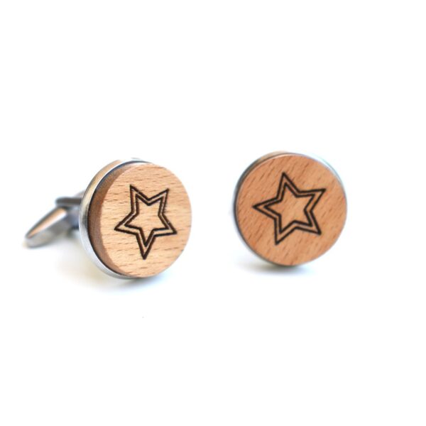mens oak cuff links Orion