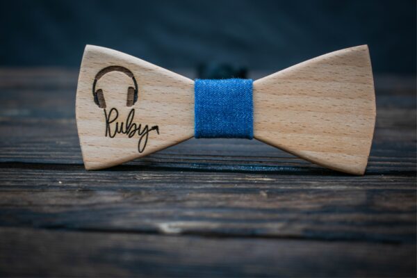 Custom Wooden Bow Tie Personalized
