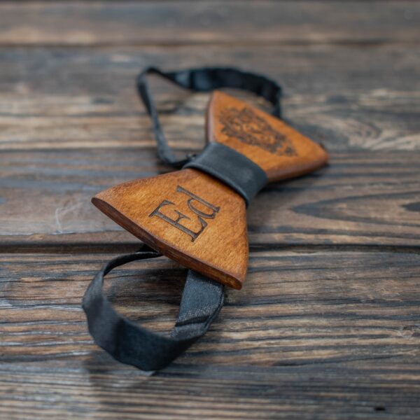 Custom Wooden Bow Tie Personalized